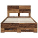 Cadru de pat cu headboard Lemn vechi 120 x 190 cm Lemn compozit - WALTI WALTI