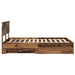 Cadru de pat cu headboard Lemn vechi 120 x 190 cm Lemn compozit - WALTI WALTI