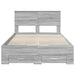 Cadru de pat cu headboard Gri Sonoma 120 x 200 cm Lemn compozit - WALTI WALTI