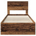 Cadru de pat cu headboard Lemn vechi 100 x 200 cm Lemn compozit - WALTI WALTI