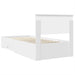 Cadru de pat cu headboard Alb 90 x 190 cm Lemn compozit - WALTI WALTI