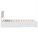 Cadru de pat cu headboard Alb 90 x 190 cm Lemn compozit - WALTI WALTI