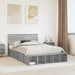 Cadru de pat cu raft Gri Sonoma 140 x 190 cm Lemn compozit - WALTI WALTI