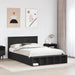 Cadru de pat cu raft Manual Negru 140 x 200 cm Lemn compozit - WALTI WALTI