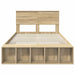 Cadru de pat cu raft Stejar Sonoma 120 x 190 cm Lemn compozit - WALTI WALTI