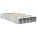 Cadru de pat cu raft Gri din beton 120 x 190 cm Lemn compozit - WALTI WALTI