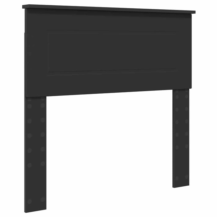 Cadru de pat cu raft Manual Negru 90 x 190 cm Lemn compozit WALTI