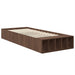 Cadru de pat cu raft Stejar închis 75 x 190 cm Lemn compozit - WALTI WALTI