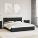 Cadru de pat cu sertar Manual Negru 200 x 200 cm Lemn compozit - WALTI WALTI