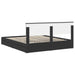 Cadru de pat cu sertar Manual Negru 200 x 200 cm Lemn compozit - WALTI WALTI