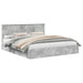 Pat cu storage Gri din beton 200 x 200 cm Lemn compozit - WALTI WALTI