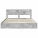 Pat cu storage Gri din beton 200 x 200 cm Lemn compozit - WALTI WALTI