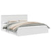 Pat cu storage cu headboard Alb 180 x 200 cm Lemn compozit - WALTI WALTI