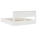 Pat cu storage cu headboard Alb 180 x 200 cm Lemn compozit - WALTI WALTI