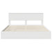 Pat cu storage cu headboard Alb 180 x 200 cm Lemn compozit - WALTI WALTI