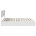 Pat cu storage cu headboard Alb 180 x 200 cm Lemn compozit - WALTI WALTI