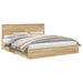 Pat cu storage Stejar Sonoma 180 x 200 cm Lemn compozit - WALTI WALTI