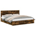 Pat cu storage Stejar fumuriu 180 x 200 cm Lemn compozit - WALTI WALTI