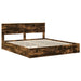 Pat cu storage Stejar fumuriu 180 x 200 cm Lemn compozit - WALTI WALTI
