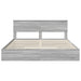Pat cu storage cu sertar Gri Sonoma 180 x 200 cm Lemn compozit - WALTI WALTI