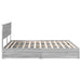 Pat cu storage cu sertar Gri Sonoma 180 x 200 cm Lemn compozit - WALTI WALTI