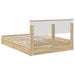 Pat cu storage Stejar Sonoma 160 x 200 cm Lemn compozit - WALTI WALTI