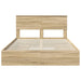 Pat cu storage Stejar Sonoma 160 x 200 cm Lemn compozit - WALTI WALTI