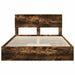 Pat cu storage Stejar fumuriu 160 x 200 cm Lemn compozit - WALTI WALTI