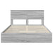 Pat cu storage cu sertar Gri Sonoma 160 x 200 cm Lemn compozit - WALTI WALTI