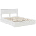Pat cu storage cu headboard Alb 140 x 190 cm Lemn compozit - WALTI WALTI