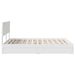 Pat cu storage cu headboard Alb 140 x 200 cm Lemn compozit - WALTI WALTI