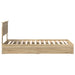 Pat cu storage Stejar Sonoma 100 x 200 cm Lemn compozit - WALTI WALTI