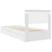 Pat cu storage cu headboard Alb 90 x 200 cm Lemn compozit - WALTI WALTI