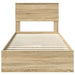 Pat cu storage Stejar Sonoma 75 x 190 cm Lemn compozit - WALTI WALTI