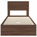 Pat cu storage Stejar închis 75 x 190 cm Lemn compozit - WALTI WALTI