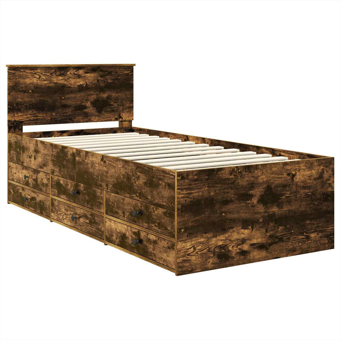Daybed Manual Stejar afumat și negru 100 x 200 cm Lemn compozit - WALTI WALTI