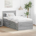 Daybed cu sertar Gri Sonoma și negru 100 x 200 cm Lemn compozit - WALTI WALTI
