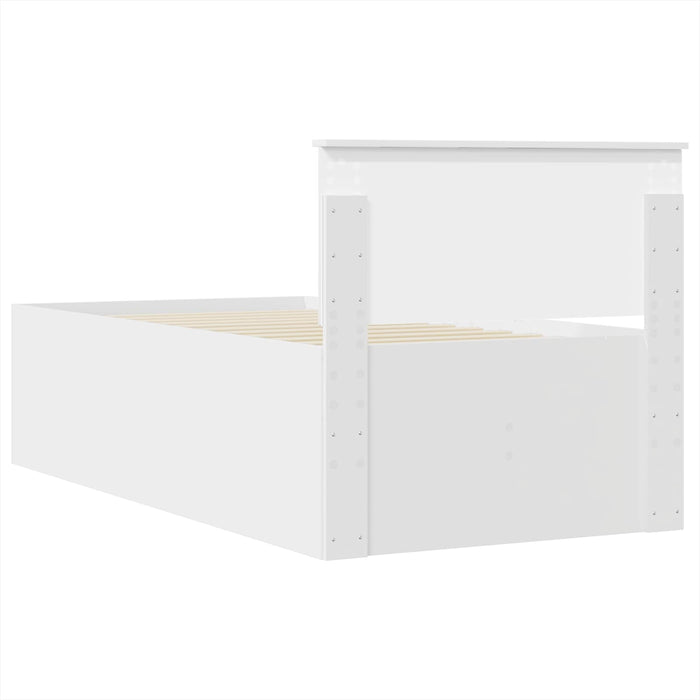 Daybed cu sertar Manual Alb și negru 90 x 200 cm Lemn compozit WALTI