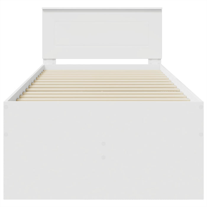Daybed cu sertar Manual Alb și negru 90 x 200 cm Lemn compozit WALTI
