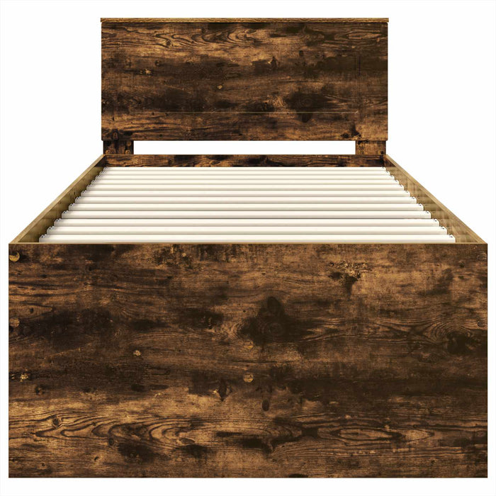 Daybed Manual Stejar afumat și negru 90 x 200 cm Lemn compozit - WALTI WALTI