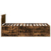 Daybed Manual Stejar afumat și negru 90 x 200 cm Lemn compozit - WALTI WALTI