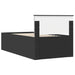 Daybed cu sertar cu headboard Negru 75 x 190 cm Lemn compozit - WALTI WALTI