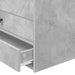 Daybed cu sertar Gri beton și negru 75 x 190 cm Lemn compozit - WALTI WALTI