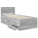 Daybed Manual Stejar afumat și negru 75 x 190 cm Lemn compozit - WALTI WALTI