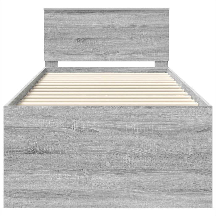 Daybed Manual Stejar afumat și negru 75 x 190 cm Lemn compozit - WALTI WALTI