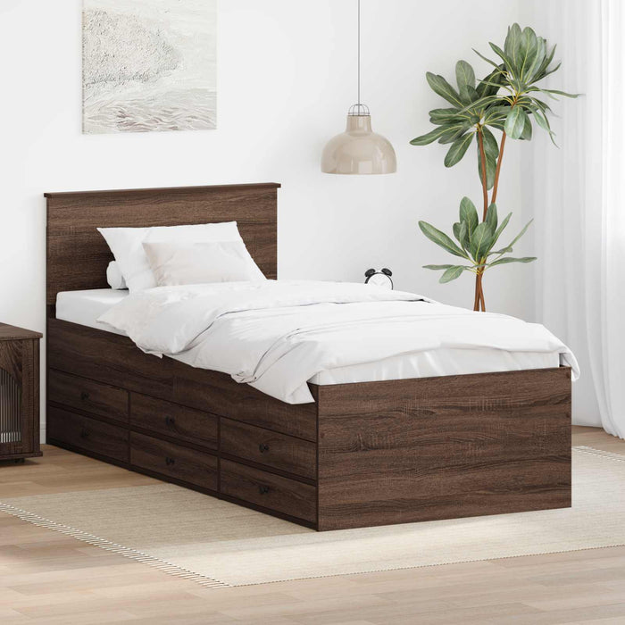 Daybed Manual Stejar afumat și negru 75 x 190 cm Lemn compozit - WALTI WALTI