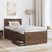 Daybed Manual Stejar afumat și negru 75 x 190 cm Lemn compozit - WALTI WALTI