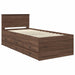 Daybed Manual Stejar afumat și negru 75 x 190 cm Lemn compozit - WALTI WALTI
