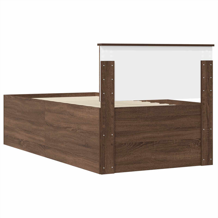 Daybed Manual Stejar afumat și negru 75 x 190 cm Lemn compozit - WALTI WALTI
