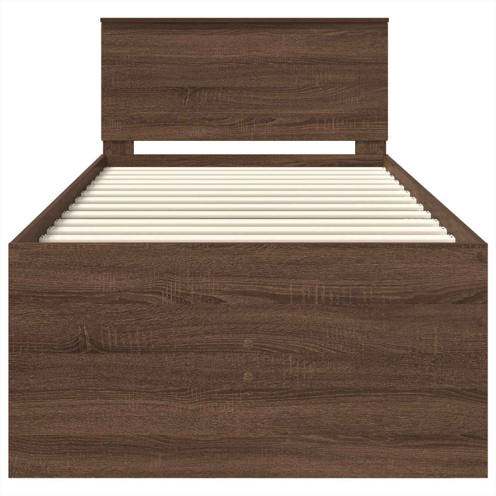 Daybed Manual Stejar afumat și negru 75 x 190 cm Lemn compozit - WALTI WALTI